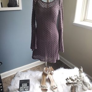 Purple lace boho/festival dress